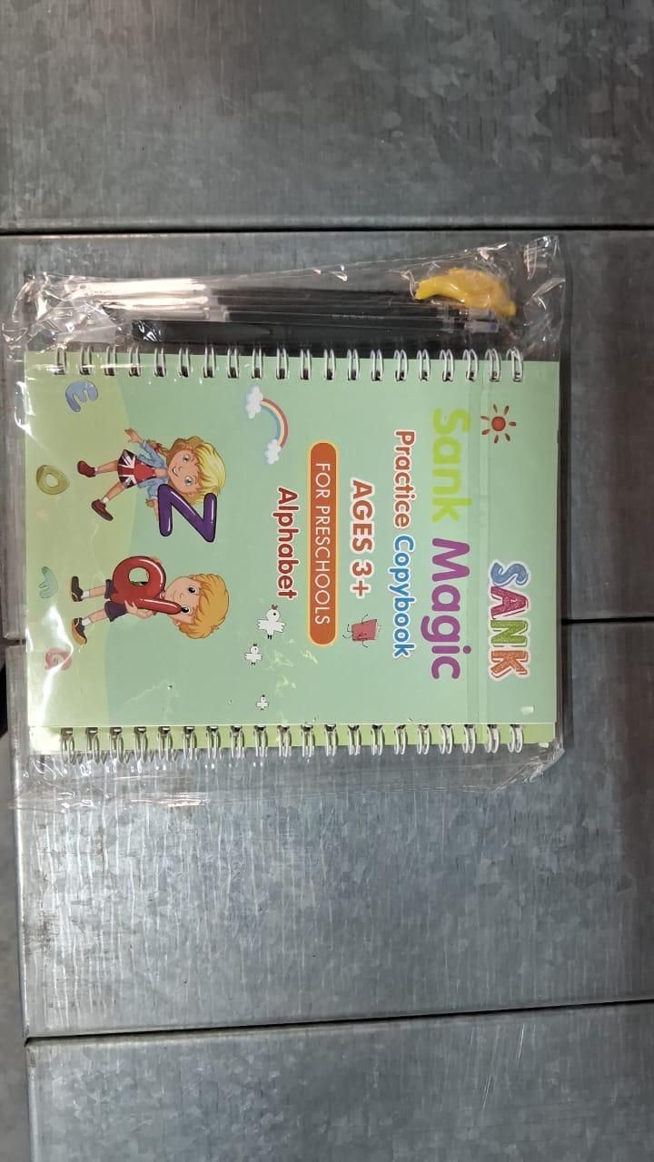 Sank Magic Practice Copybook Set (4 Books + 1 Pen + 1 Grip + 10 Refills)