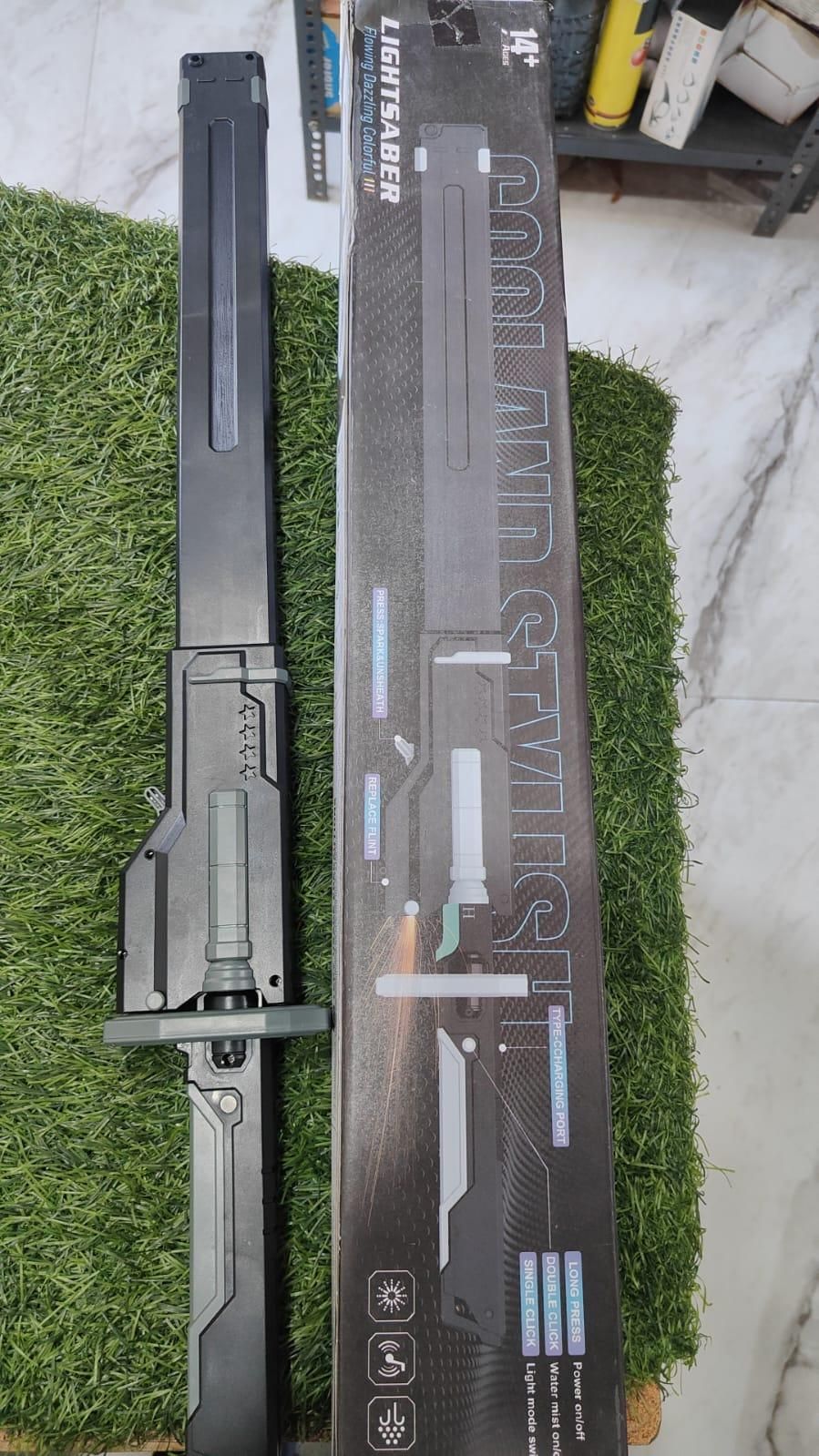 Multicolor LED Light Toy - Spark Sword with Sound & Fog Effects